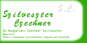 szilveszter czechner business card